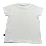 Daniele Alessandrini T-Shirt Girocollo Tinta Unita con Logo per Bambino 1296M00007J BIANCO DANIELE ALESSANDRINI 