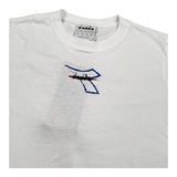 Diadora T-Shirt Girocollo Tinta Unita con Stampa per Bambino 102181707 BIANCO DIADORA 