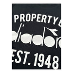 Diadora T-Shirt Girocollo Tinta Unita con Stampa per Bambino F4DIJBTH015 NERO DIADORA 