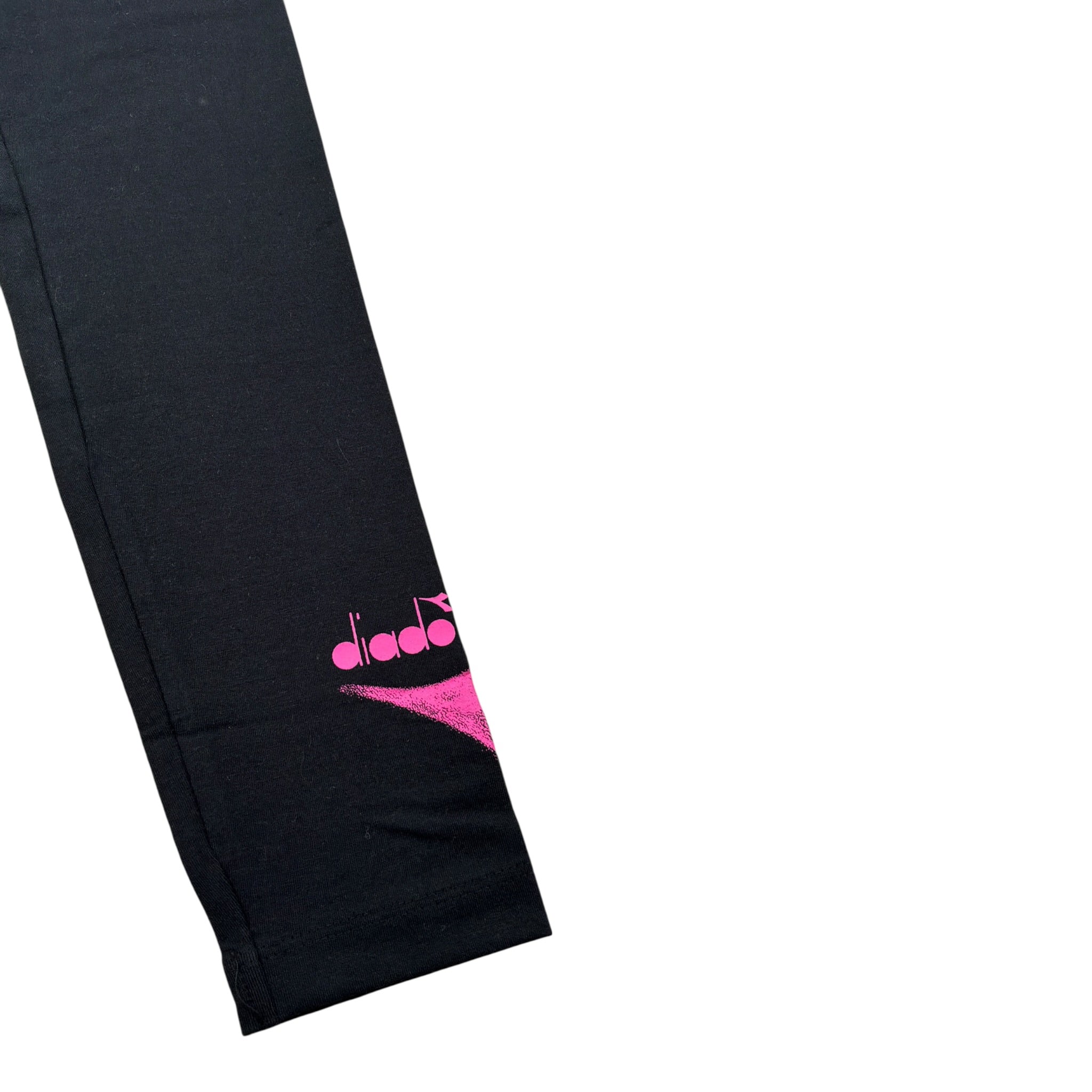 Diadora Leggins tinta unita con Logo Nero per Bambina S4DIBGSL NERO DIADORA 