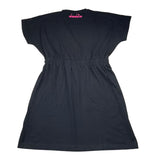 Diadora Abito Tinta Unita con Stampa per Bambina S4DIJGDR118 NERO DIADORA 