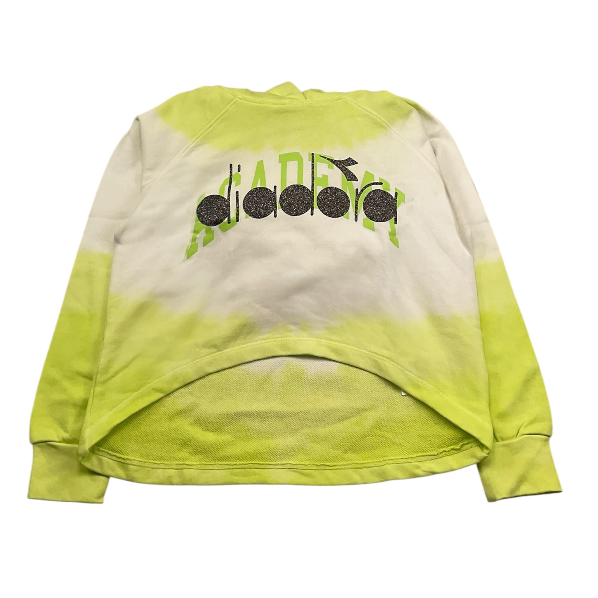Diadora Felpa Chiusa con Cappucci Asimmetrica per Bambina S4DIJGHS110 VERDE DIADORA 