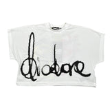 Diadora T-Shirt Modello Crop tinta unita con Stampa Bianco per Bambina S4DIJGTH095 BIANCO DIADORA 