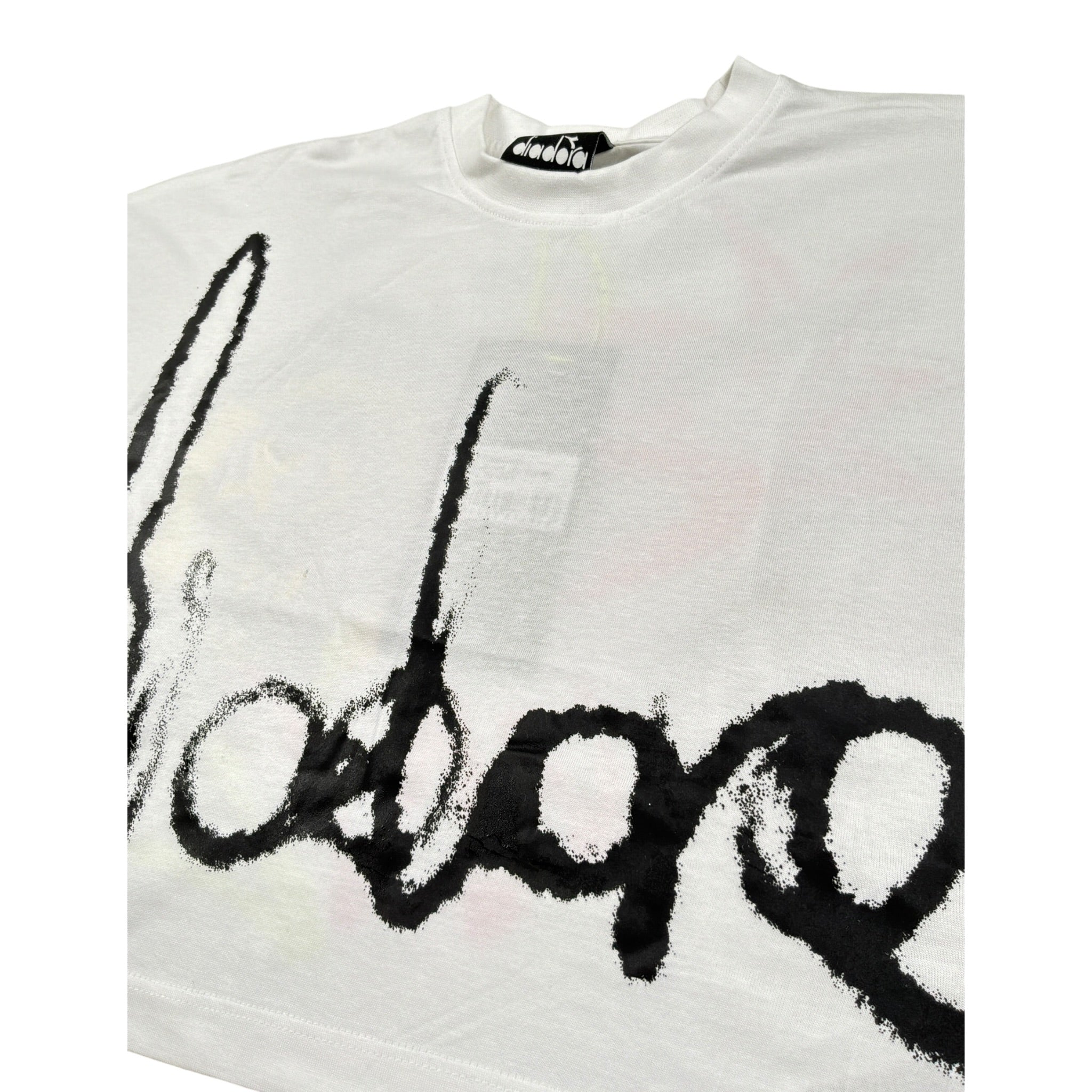 Diadora T-Shirt Modello Crop tinta unita con Stampa Bianco per Bambina S4DIJGTH095 BIANCO DIADORA 