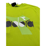 Diadora T-Shirt Girocollo tinta unita con Stampa Verde per Bambina S4DIJGTH112 VERDE DIADORA 