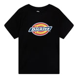 Dickies T-Shirt Girocollo tinta unita con Logo Nero per Bambino 520043378800100 NERO DICKIES 