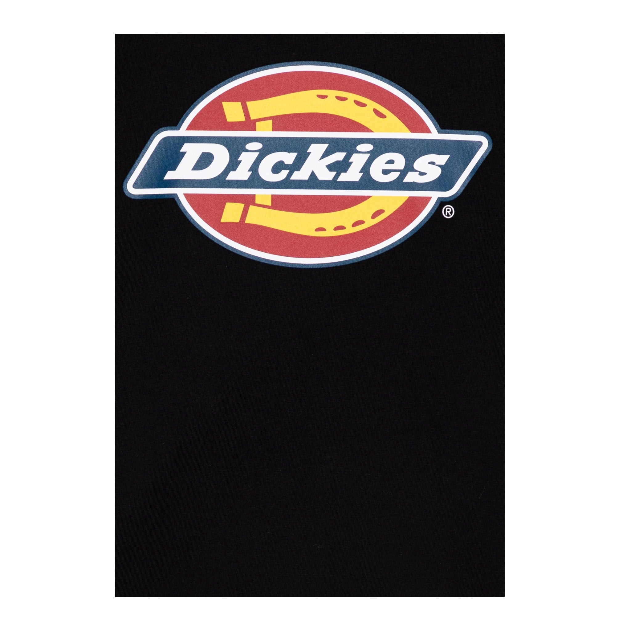 Dickies T-Shirt Girocollo tinta unita con Logo Nero per Bambino 520043378800100 NERO DICKIES 