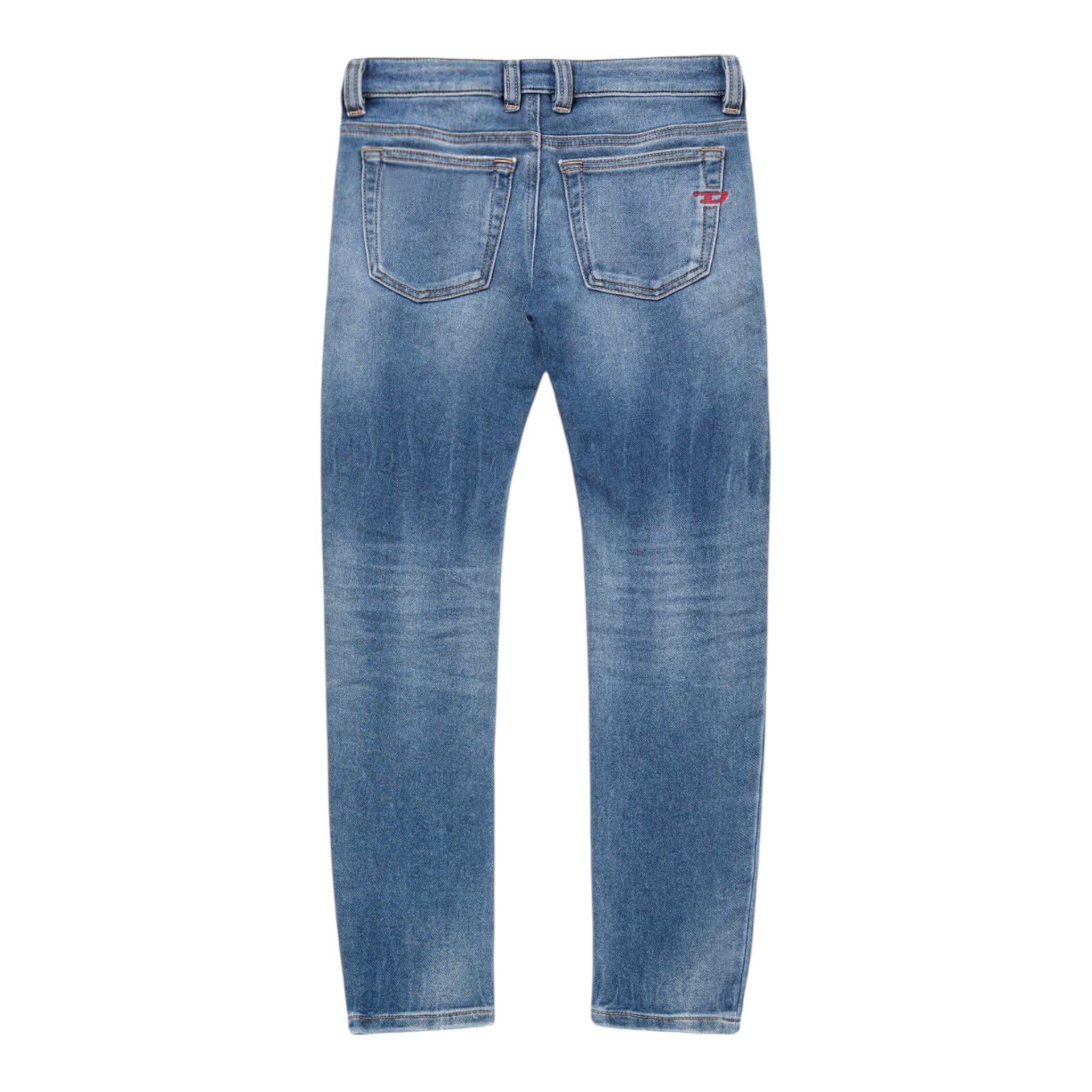 Diesel Jeans Tinta Unita con Girovita Regolabile per Bambino J00993 BLU DIESEL 