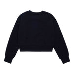 Diesel Felpa Chiusa Girocollo Tinta Unita con Logo per Bambina J01826 NERO DIESEL 