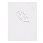 Diesel T-Shirt Girocollo Tinta Unita con Logo per Bambina J01830XX BIANCO DIESEL 