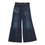 Diesel Jeans tinta unita Modello Palazzo Blu per Bambina J01919X BLU DIESEL 