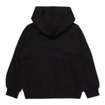 Diesel Felpa tinta unita con Cappuccio Nero per Bambina J02014 NERO DIESEL 