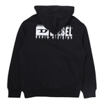 Diesel Felpa Tinta Unita con Zip E Cappuccio per Bambino J02039 NERO DIESEL 