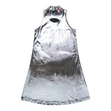 Diesel Abito Tinta Unita Mezzo Collo Giromanica per Bambina J02175 ARGENTO DIESEL 