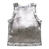 Diesel Canotta Tinta Unita con Logo per Bambina J02178 ARGENTO DIESEL 