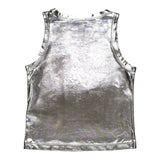 Diesel Canotta Tinta Unita con Logo per Bambina J02178XXX ARGENTO DIESEL 