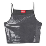 Diesel Top Bretelline Tinta Unita per Bambina J02179 GRIGIO DIESEL 