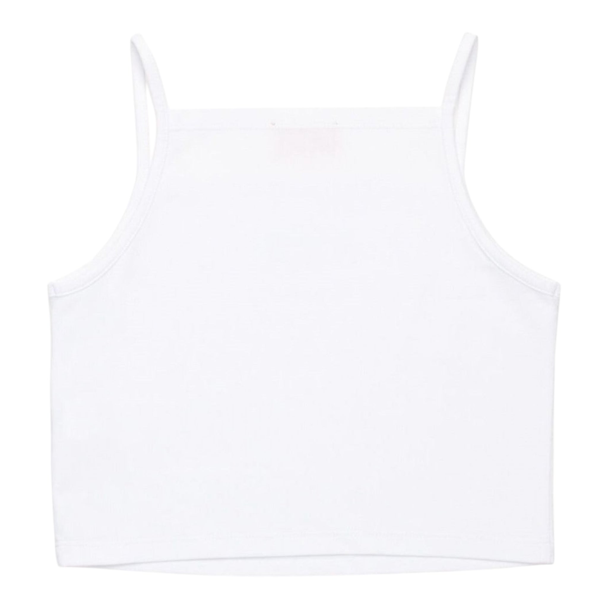 Diesel Canotta Bretelline Tinta Unita con Stampa Brillantinata per Bambina J02201 BIANCO DIESEL 