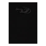 Diesel Canotta Bretelline Tinta Unita con Stampa Brillantinata per Bambina J02201 NERO DIESEL 