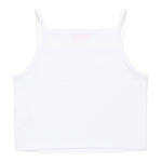 Diesel Canotta Bretelline Tinta Unita con Stampa Brillantinata per Bambina J02201X BIANCO DIESEL 