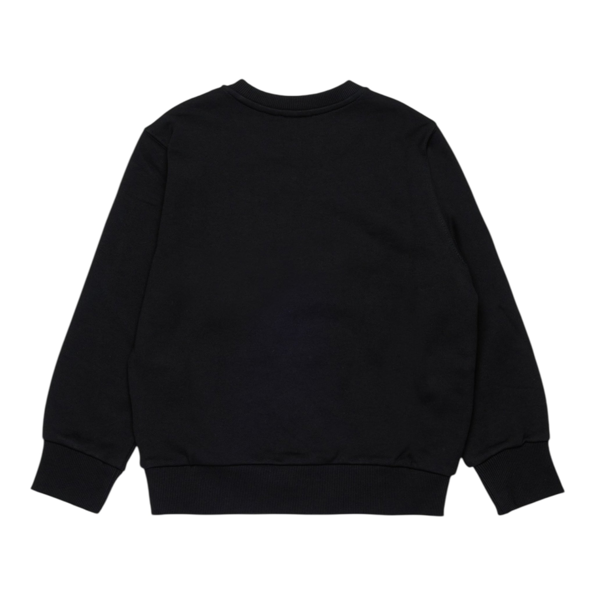 Diesel Felpa Chiusa Girocollo Tinta Unita con Logo per Bambino J02234 NERO DIESEL 
