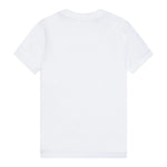 Diesel T-Shirt Girocollo Tinta Unita con Stampa per Bambino J02237XX BIANCO DIESEL 