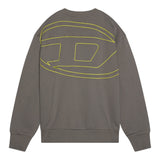 Diesel Felpa Chiusa Girocollo Tinta Unita con Logo per Bambino J02274 GRIGIO DIESEL 