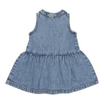 Diesel Abito Giromanica In Denim Tinta Unita per Neonata K00597 BLU DIESEL 