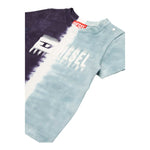 Diesel T-Shirt Tricolore con Stampa E Fantasia per Neonato K00617KYAZE AZZURRO DIESEL 