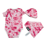 Diesel Set 3 Pezzi Body-Bevetta-Cappello Rosa per Neonata N00027F ROSA DIESEL 