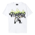 Disclaimer T-Shirt Girocollo Tinta Unita con Stampe per Bambino 25EDK58419X BIANCO DISCLAIMER 