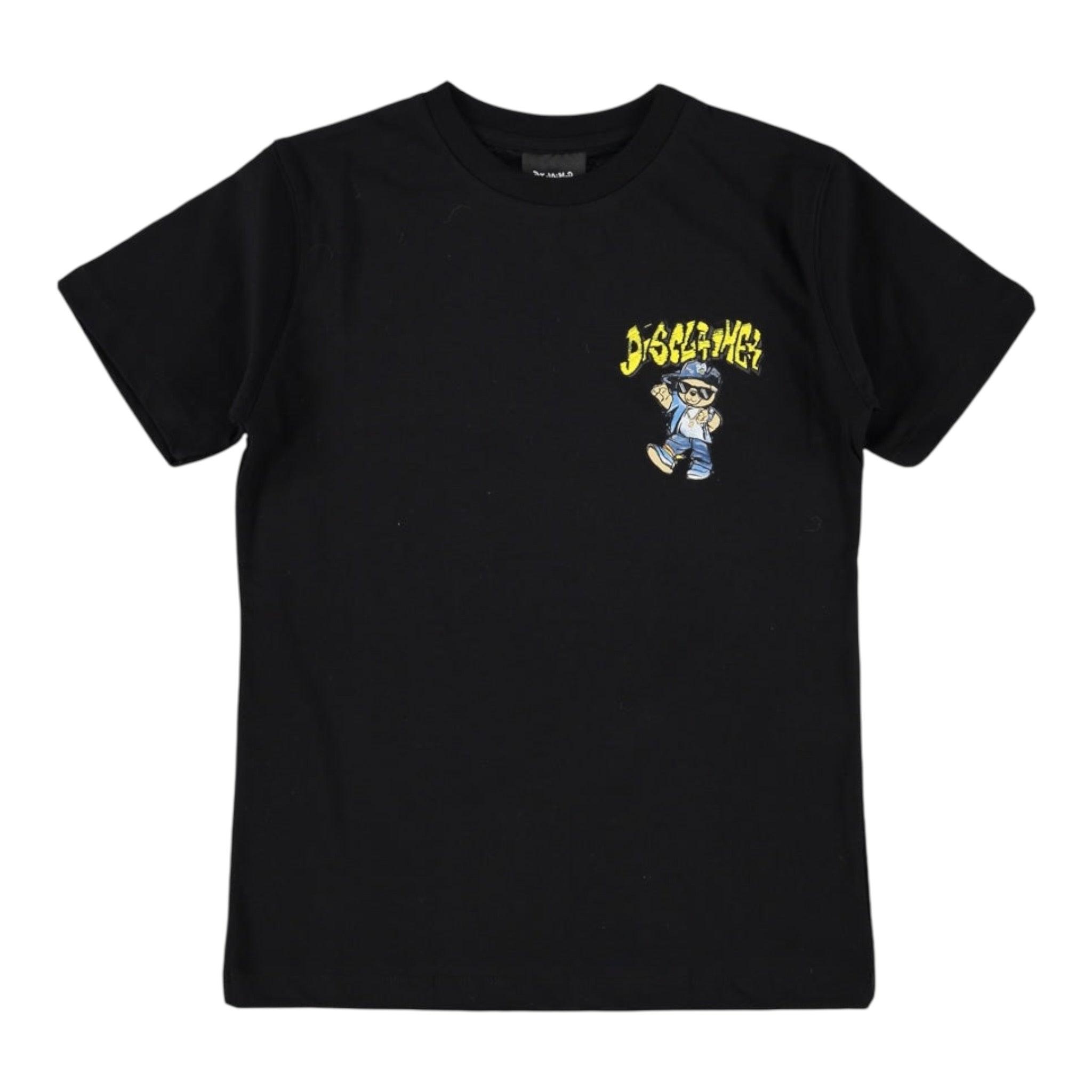 Disclaimer T-Shirt Girocollo Tinta Unita con Stampa per Bambino 25EDK58434X NERO DISCLAIMER 