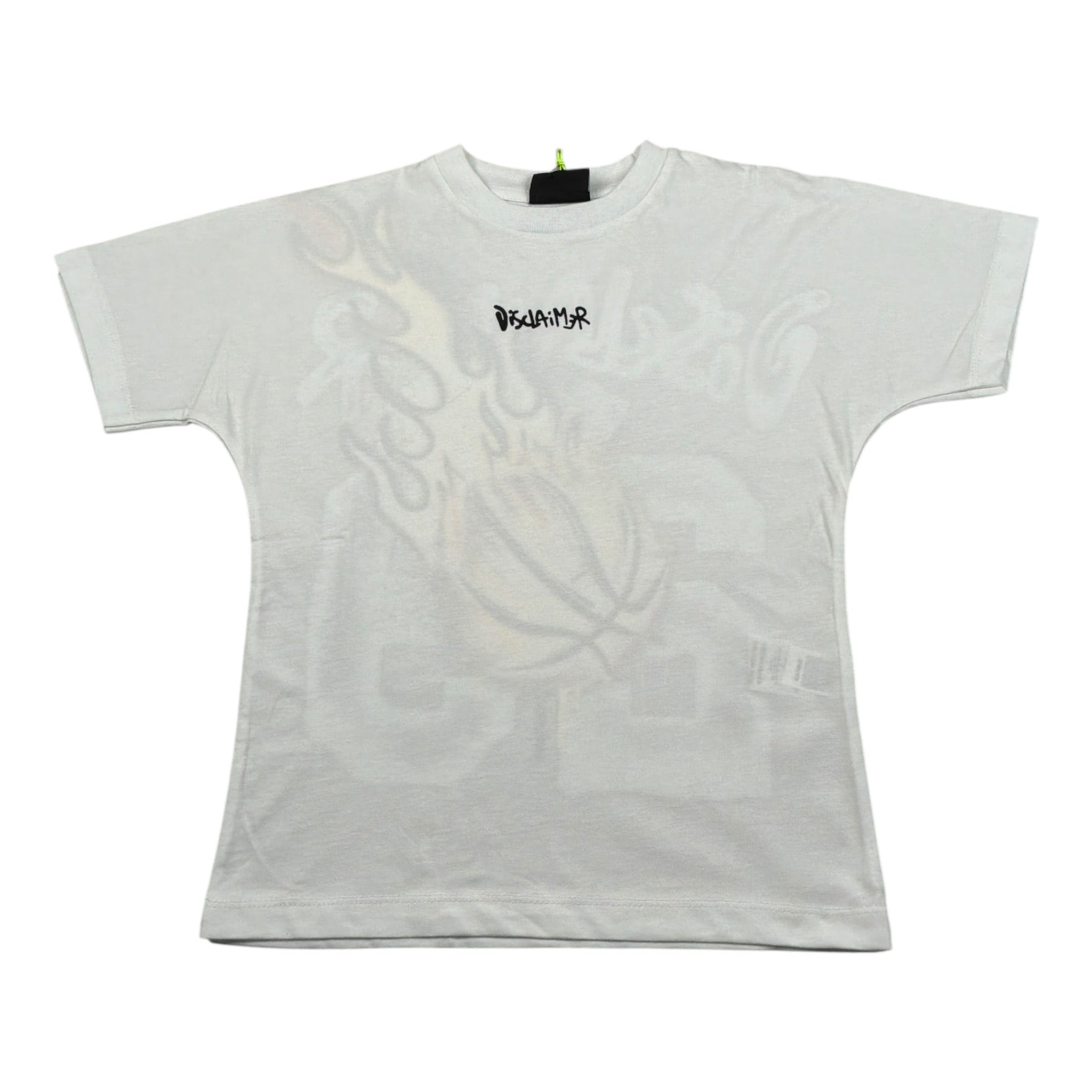 Disclaimer T-Shirt Girocollo tinta unita con Stampe Bianco per Bambino 25EDK58442X BIANCO DISCLAIMER 