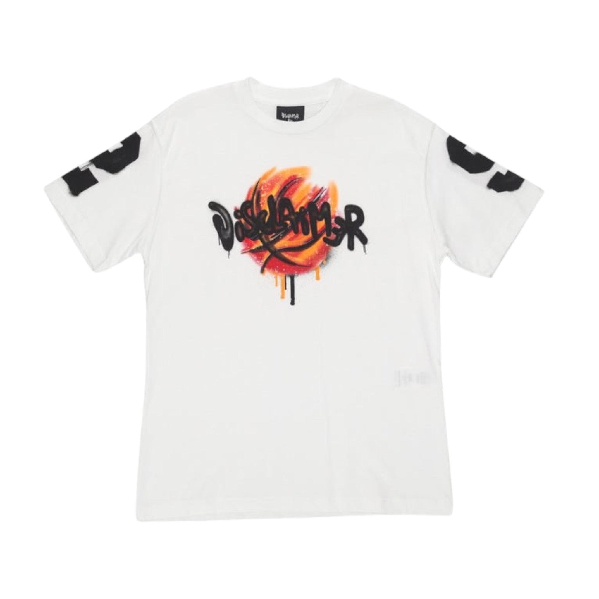 Disclaimer T-Shirt Girocollo tinta unita con Stampe Bianco per Bambino 25EDK58446X BIANCO DISCLAIMER 