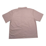 Disclaimer Camicia Mezza Manica Tinta Unita con Zip per Bambino 25EDK58456 BEIGE DISCLAIMER 