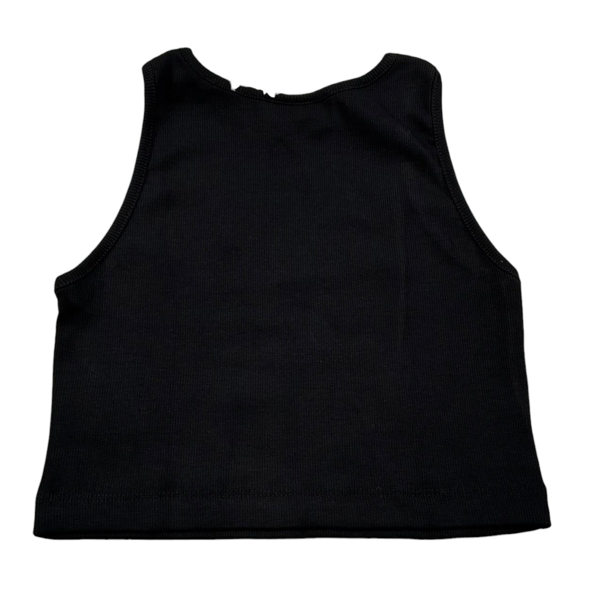Disclaimer Top Giromanica Tinta Unita con Logo per Bambina 25EDK58502 NERO DISCLAIMER 