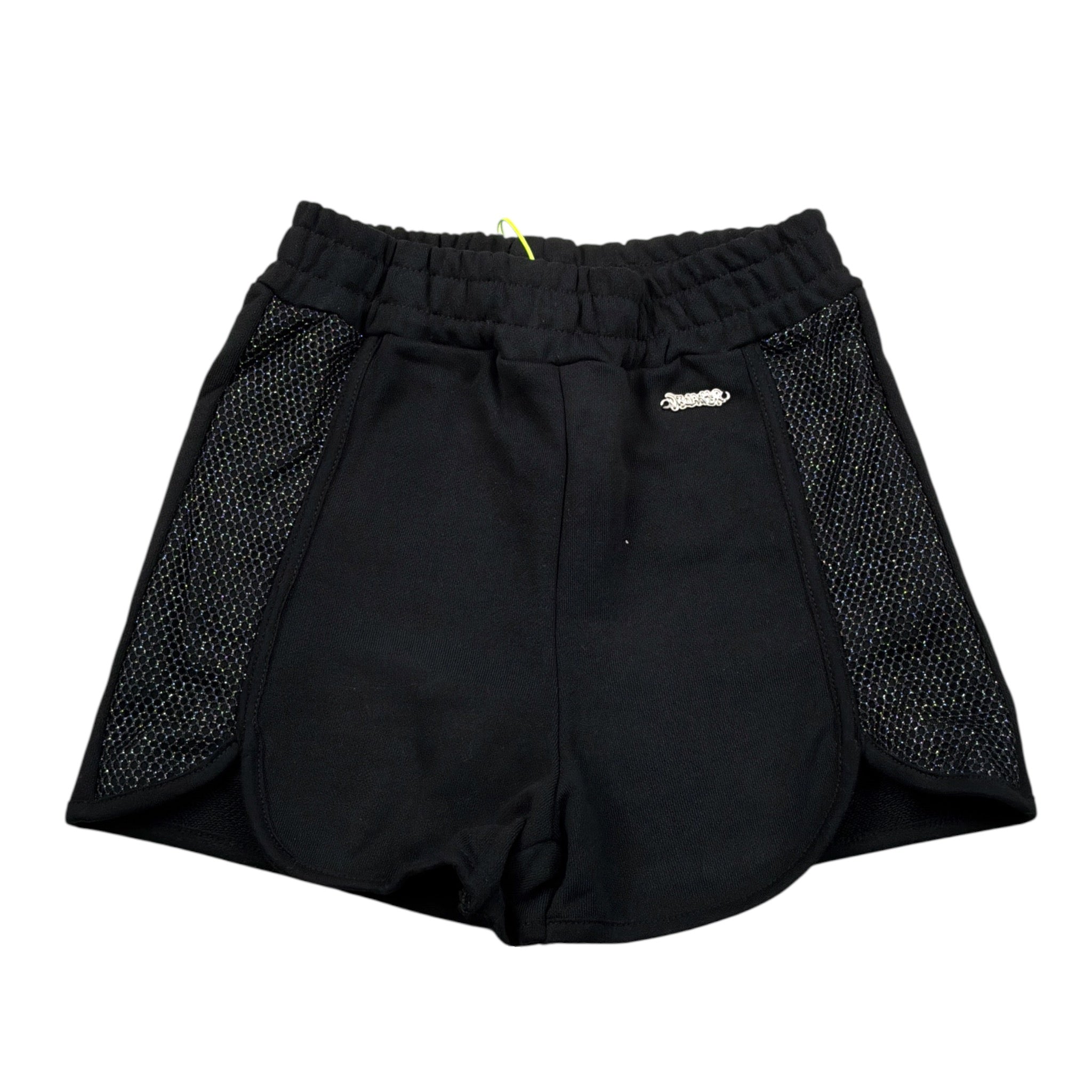 Disclaimer Short tinta unita con Trafori Nero per Bambina 25EDK58547X NERO DISCLAIMER 
