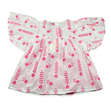 Dixie Camicia tinta unita con Ricami Bianco per Bambina 00499 BIANCO DIXIE 