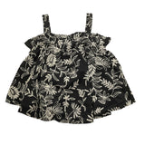 Dixie Top Tinta Unita con Ricami In Contrasto per Bambina CC22084G74 NERO DIXIE 
