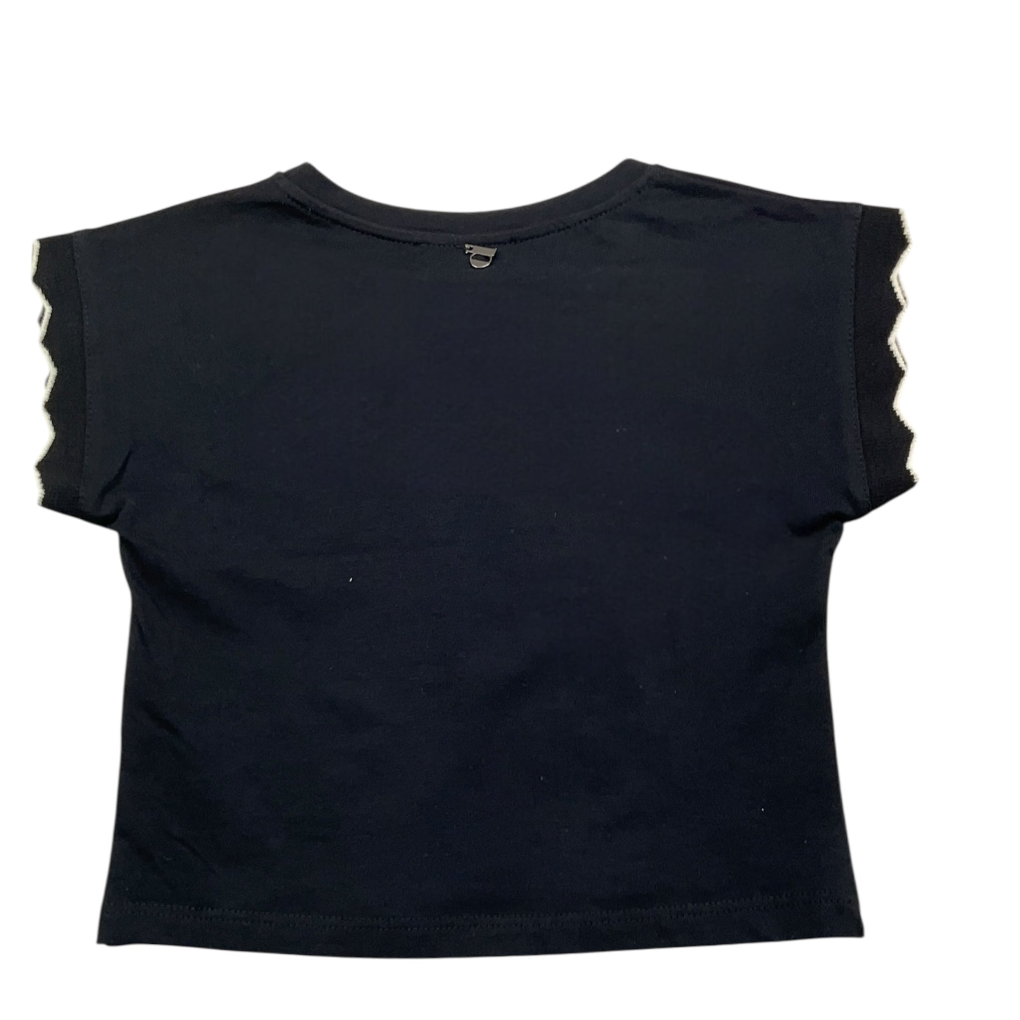 Dixie T-Shirt Girocollo Tinta Unita per Bambina MB44030G74 NERO DIXIE 