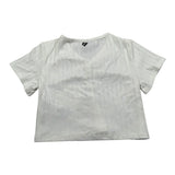 Dixie T-Shirt Tinta Unita Modello Crop per Bambina MBB4070G74 BIANCO DIXIE 