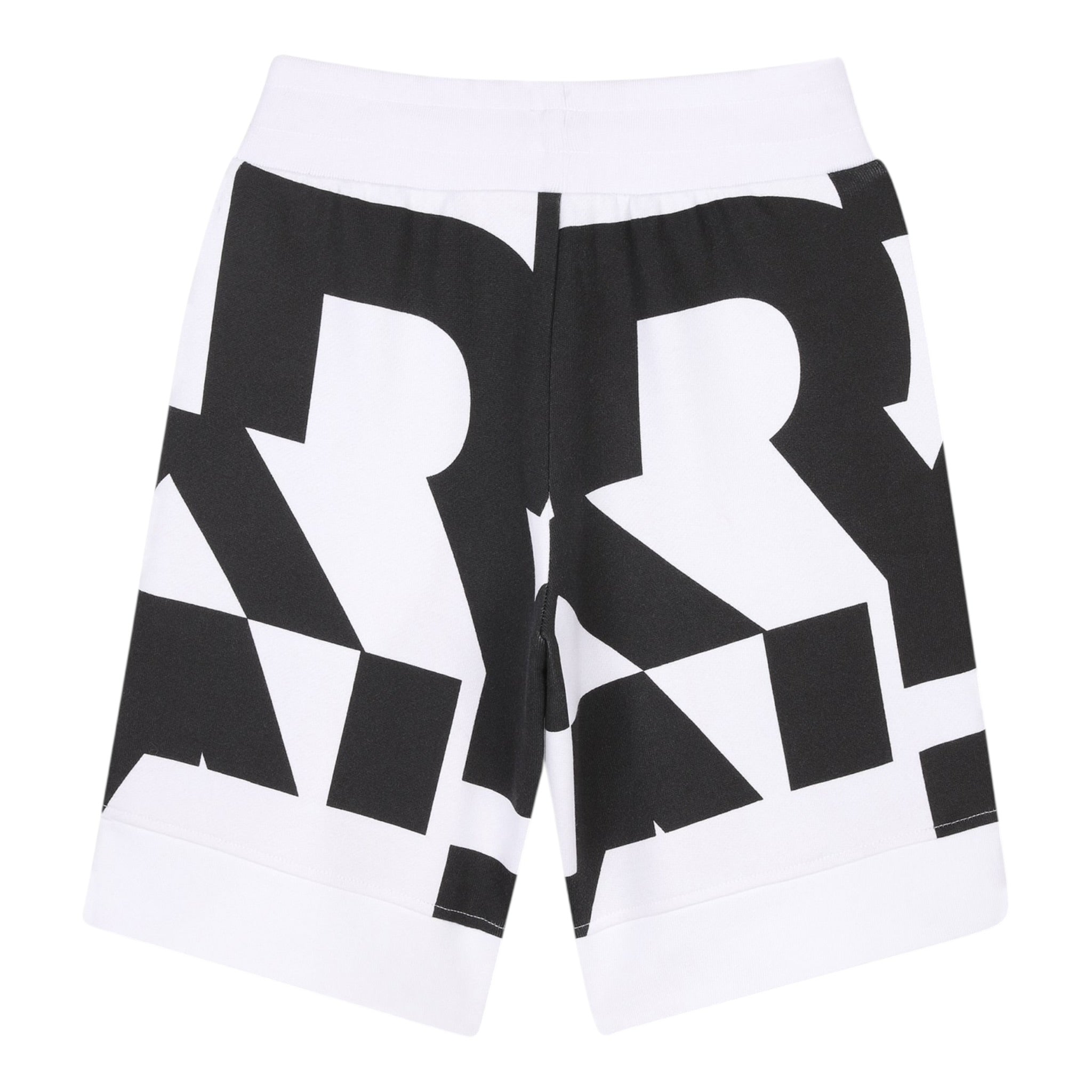 Dkny Bermuda Felpa Tinta Unita con Stampe per Bambino D62238 BIANCO DKNY 