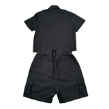 Do Not Conform Completo 2 Pezzi Camicia-Bermuda Tinta Unita per Neonato DCA043 NERO DO NOT CONFORM 
