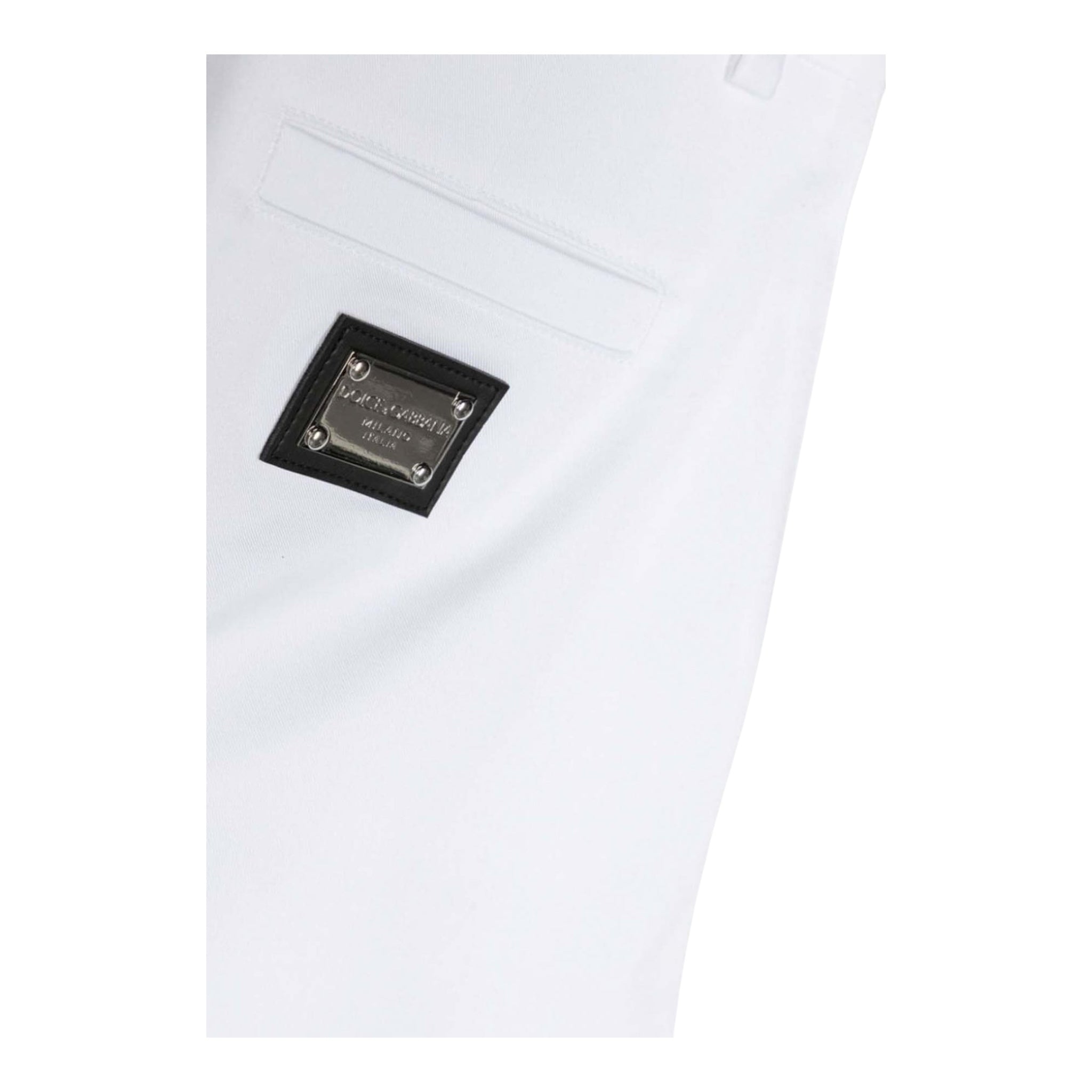 Dolce & Gabbana Bermuda Tinta Unita con Girovita Regolabile per Bambino L43Q25X BIANCO DOLCE & GABBANA 
