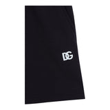 Dolce & Gabbana Bermuda In Tuta Tinta Unita con Logo per Bambino L4J1U6 BLU DOLCE & GABBANA 