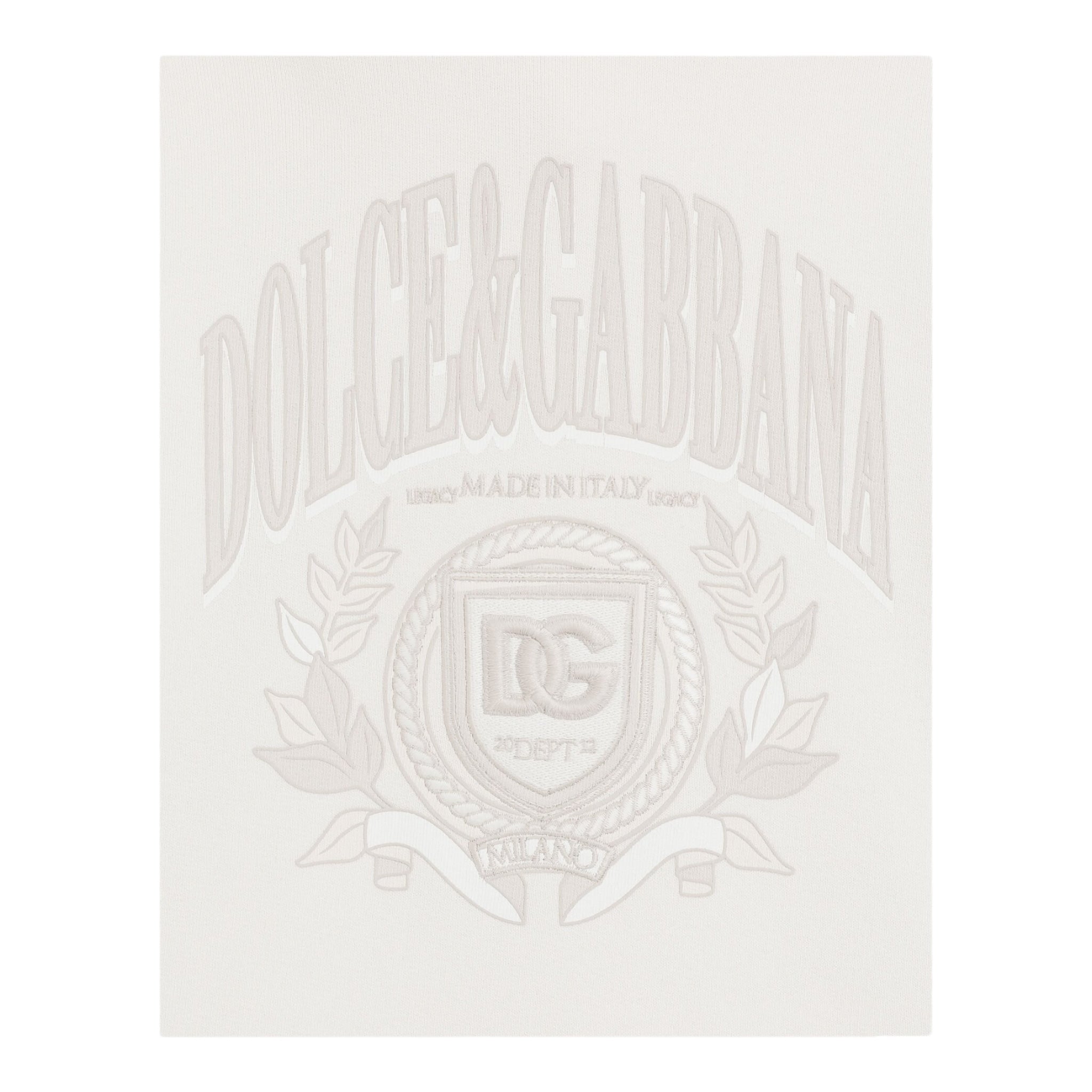Dolce & Gabbana Felpa Chiusa con Cappuccio Tinta Unita per Bambino L4JWLV BEIGE DOLCE & GABBANA 