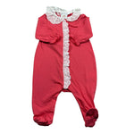 Dolcimonelli Tutina Manica Lunga tinta unita Rosa per Neonata 436504008 ROSA DOLCIMONELLI 