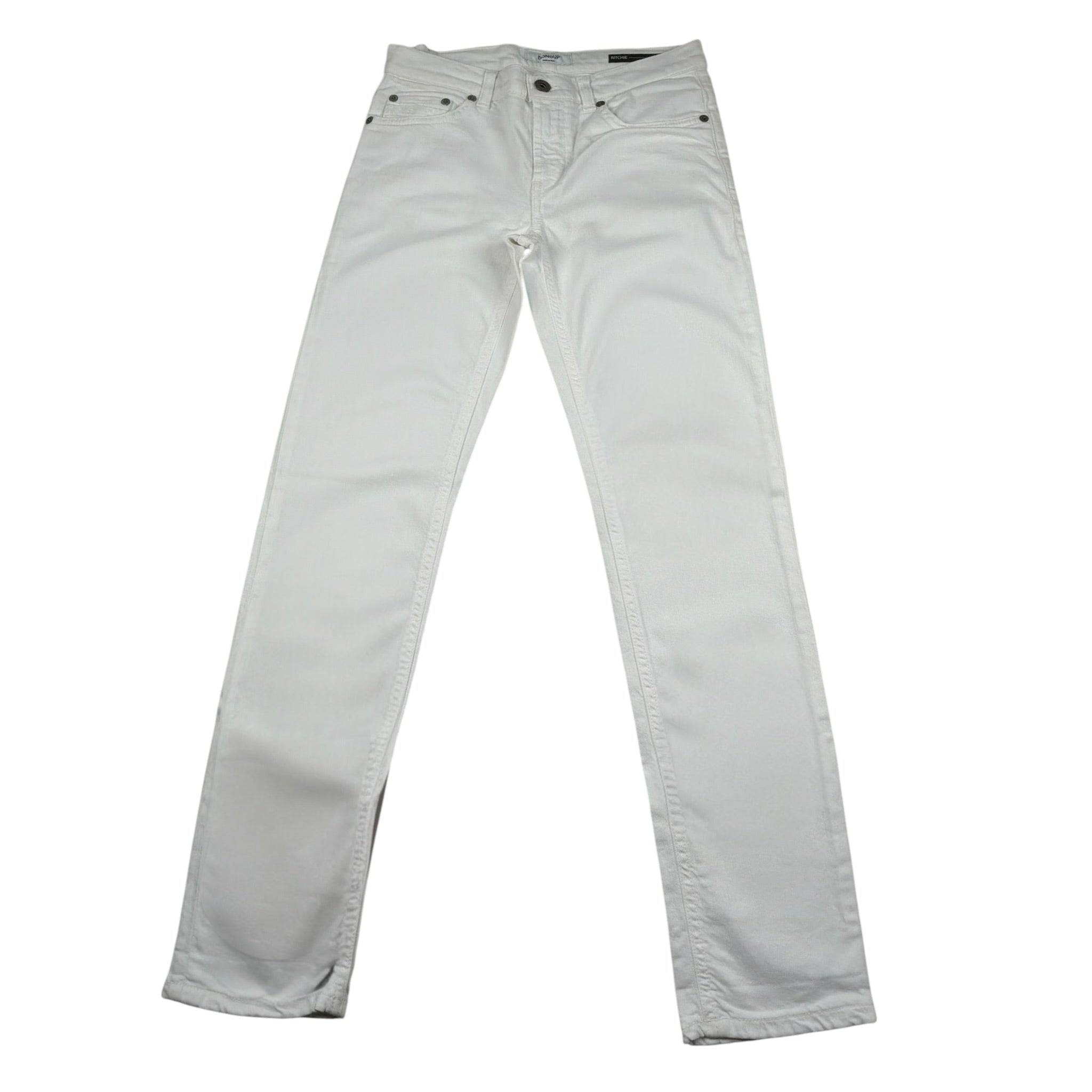 Dondup Pantalone Tinta Unita con Tasche per Bambino BP249 BIANCO DONDUP 