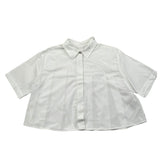 Dondup Camicia Mezza Manica Tinta Unita per Bambina DFCA033 BIANCO DONDUP 