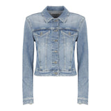 Dondup Giubbino Tinta Unita In Denim per Bambina DFGB013 AZZURRO DONDUP 